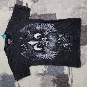 Brisco Cotton Fleur-de-lis Graphic Tee Shirt